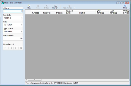 The Fluid Ticket Entry Table is displayed in browse mode from the FuelWise VB Fuel Management Software.  Download a free working copy of our Fuel Management Software.